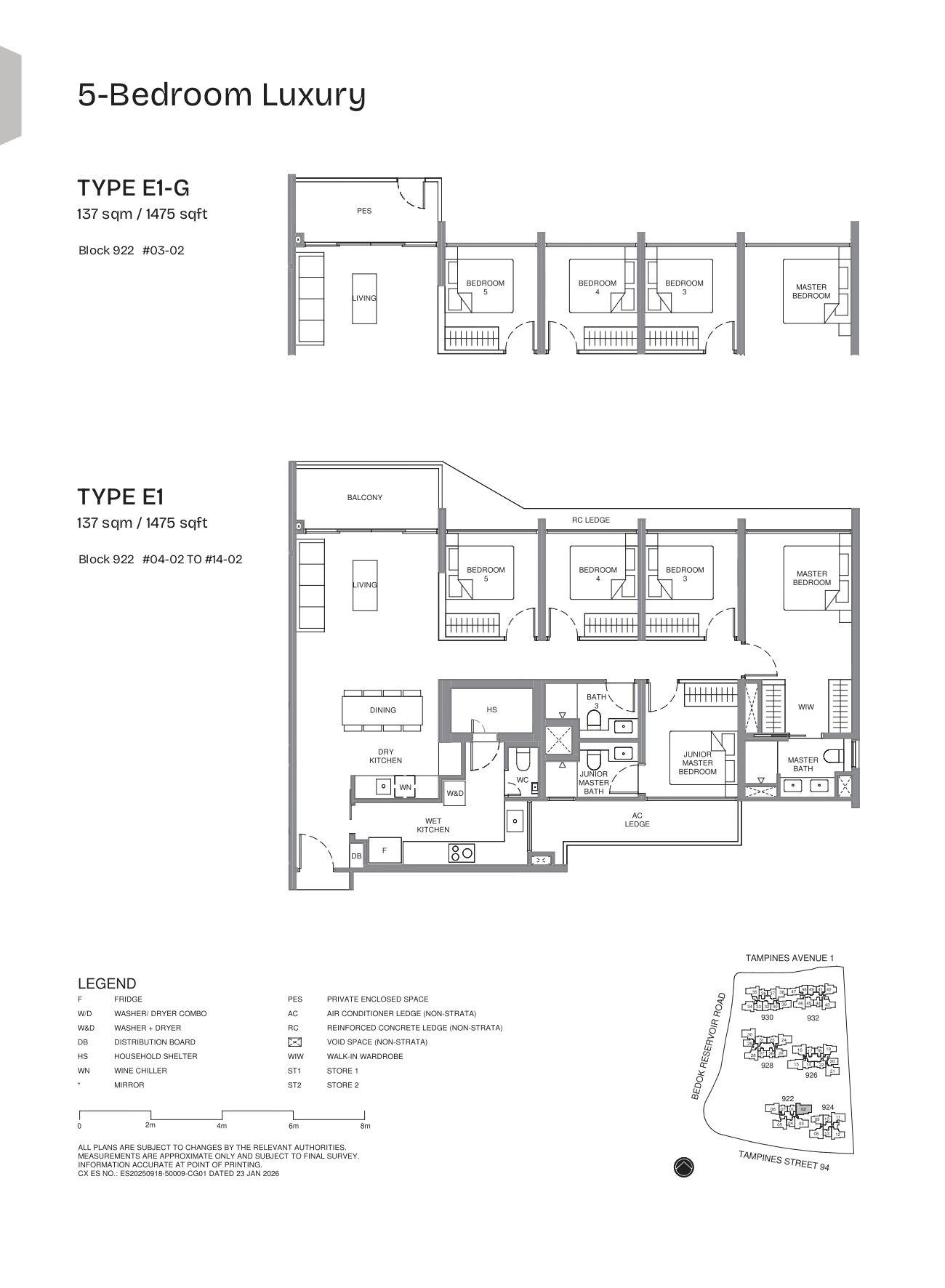 5 Bedroom Floor Plan